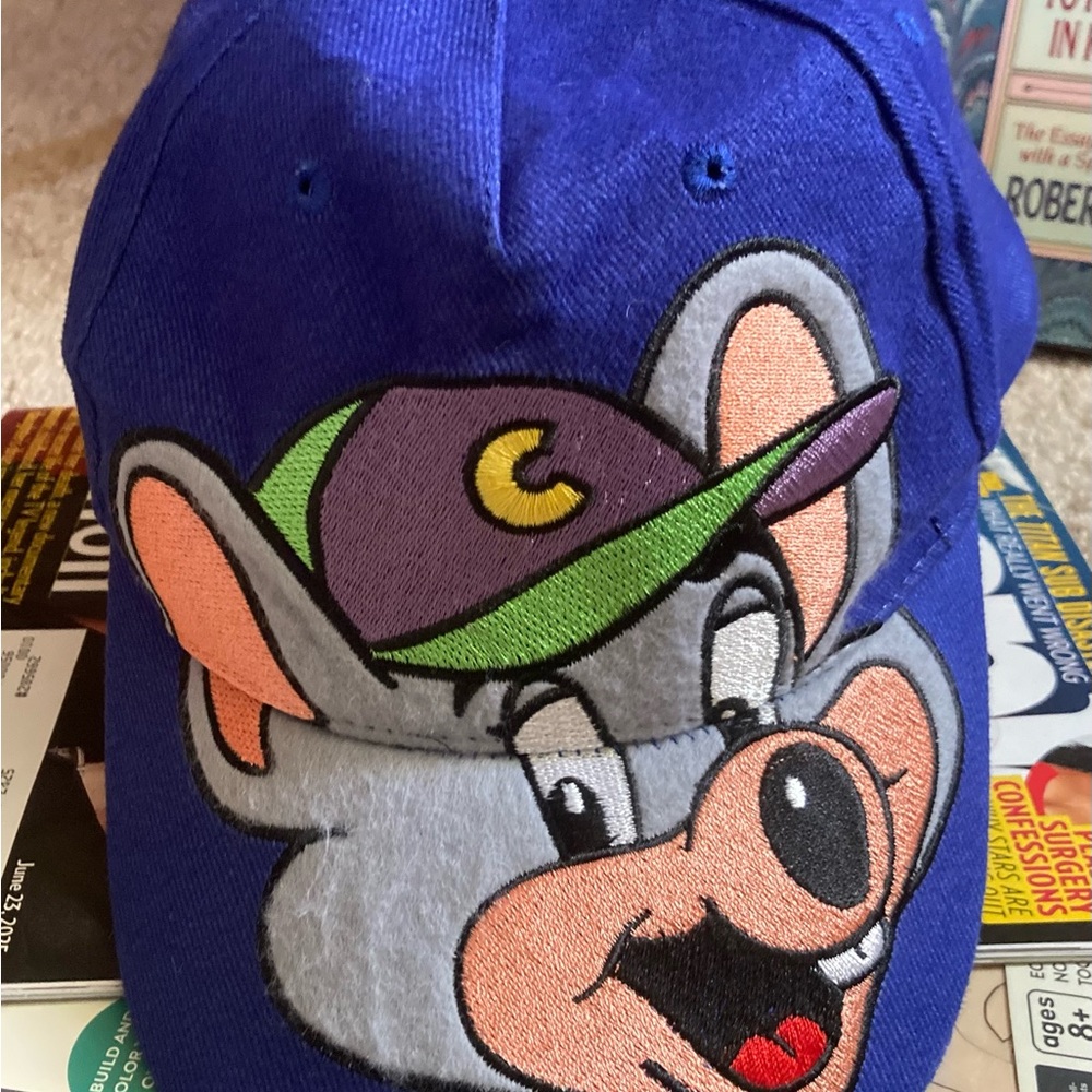 VINTAGE CHUCK E. CHEESE BLUE CAP